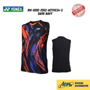 T-SHIRT TANPA LENGAN SLEEVESS YONEX RM-S092-2952-ACTIVE34-S DARK NAVY