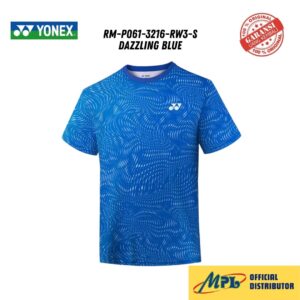 T-SHIRT TANGAN PENDEK YONEX RM-P061-3216-RW3-S DAZZLING BLUE