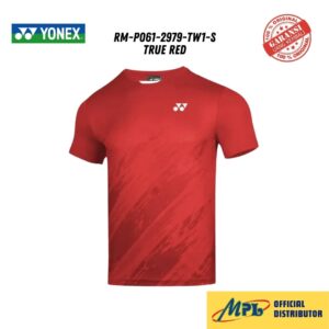 T-SHIRT TANGAN PENDEK YONEX RM-P061-2979-TW1-S TRUE RED