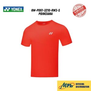 T-SHIRT TANGAN PENDEK YONEX RM-P061-3210-RW3-S POINCIANA