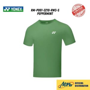 T-SHIRT TANGAN PENDEK YONEX RM-P061-3210-RW3-S PEPPERMINT