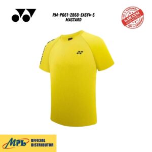 T-SHIRT TANGAN PENDEK YONEX RM-P061-2868-EASY4-S MASTARD