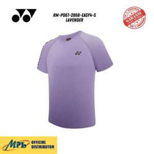 T-SHIRT TANGAN PENDEK YONEX RM-P061-2868-EASY4-S LAVENDER
