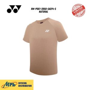 T-SHIRT TANGAN PENDEK YONEX RM-P061-2868-EASY4-S NATURAL