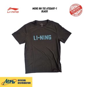 T-SHIRT TANGAN PENDEK LI-NING MENS RN TEE ATSSA97-1 BLACK