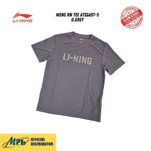 T-SHIRT TANGAN PENDEK LI-NING MENS RN TEE ATSSA97-5 D.GREY