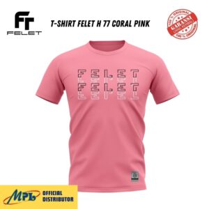 T-SHIRT FELET H 77 CORAL PINK