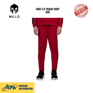 CELANA TRAINING MILLS DREI 2.0 TRACK PANT RED 03000281_30