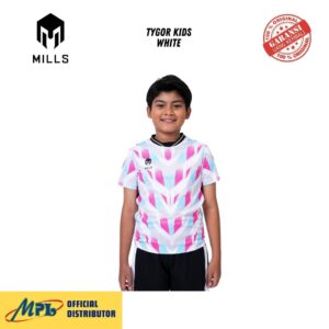 BAJU BOLA MILLS JERSEY TYGOR KIDS WHITE 00100658_20