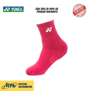 KAUS KAKI SPORT YONEX SSM 1855 ID-MP6-SR PERSIAN RED/WHITE