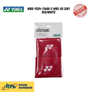 WRIST BAND YONEX WBD-Y024-11488-2 WB5-SR 2IN1 RED/WHITE
