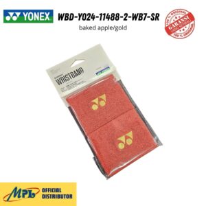 WRIST BAND YONEX WBD-Y024-11488-2-WB7-SR BAKED APPLE/GOLD