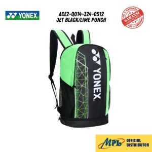 TAS RANSEL YONEX ACE2-Q014-324-0512 JET BLACK/LIME PUNCH
